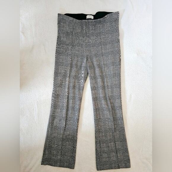 Anthropologie Essential Crop Flare Plaid Pants, women's size M, Work wear - Picture 1 of 9